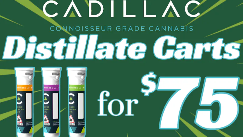 24 Hour Flower Cadillac Distillate Carts - 3 for $75!!!!