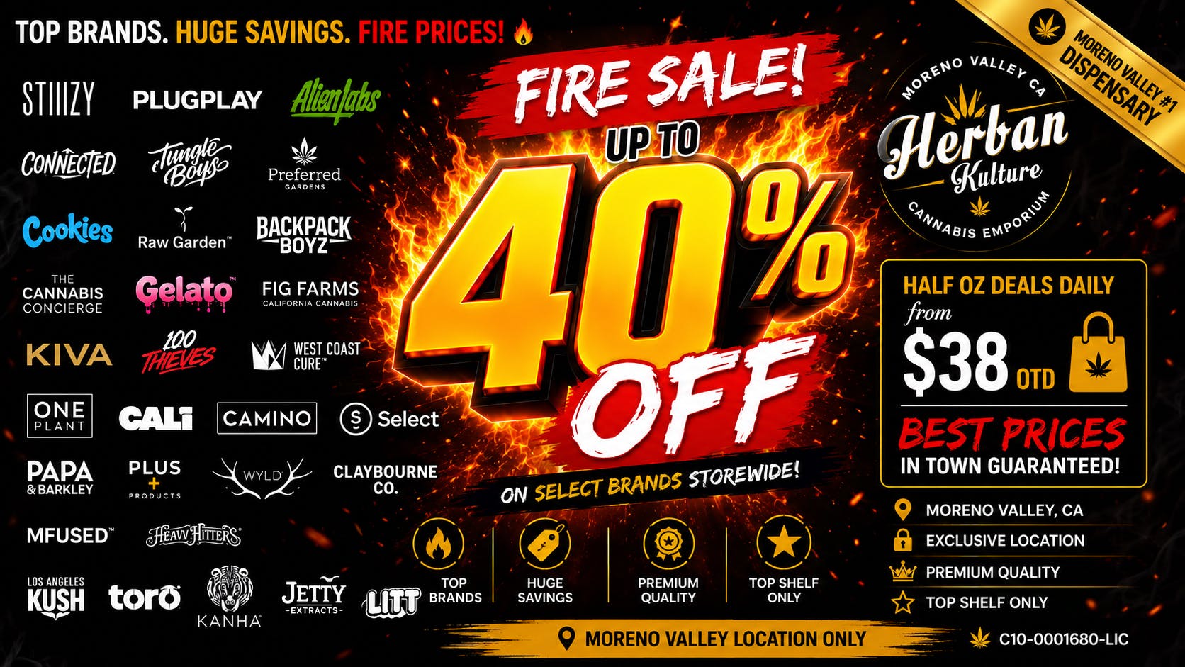 Herban Kulture Moreno Valley -UP TO 40% OFF-