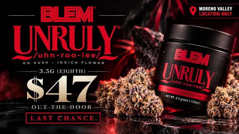 Herban Kulture Moreno Valley BLEM 3.5G EIGHTHS – $47 OTD | LAST CHANCE
