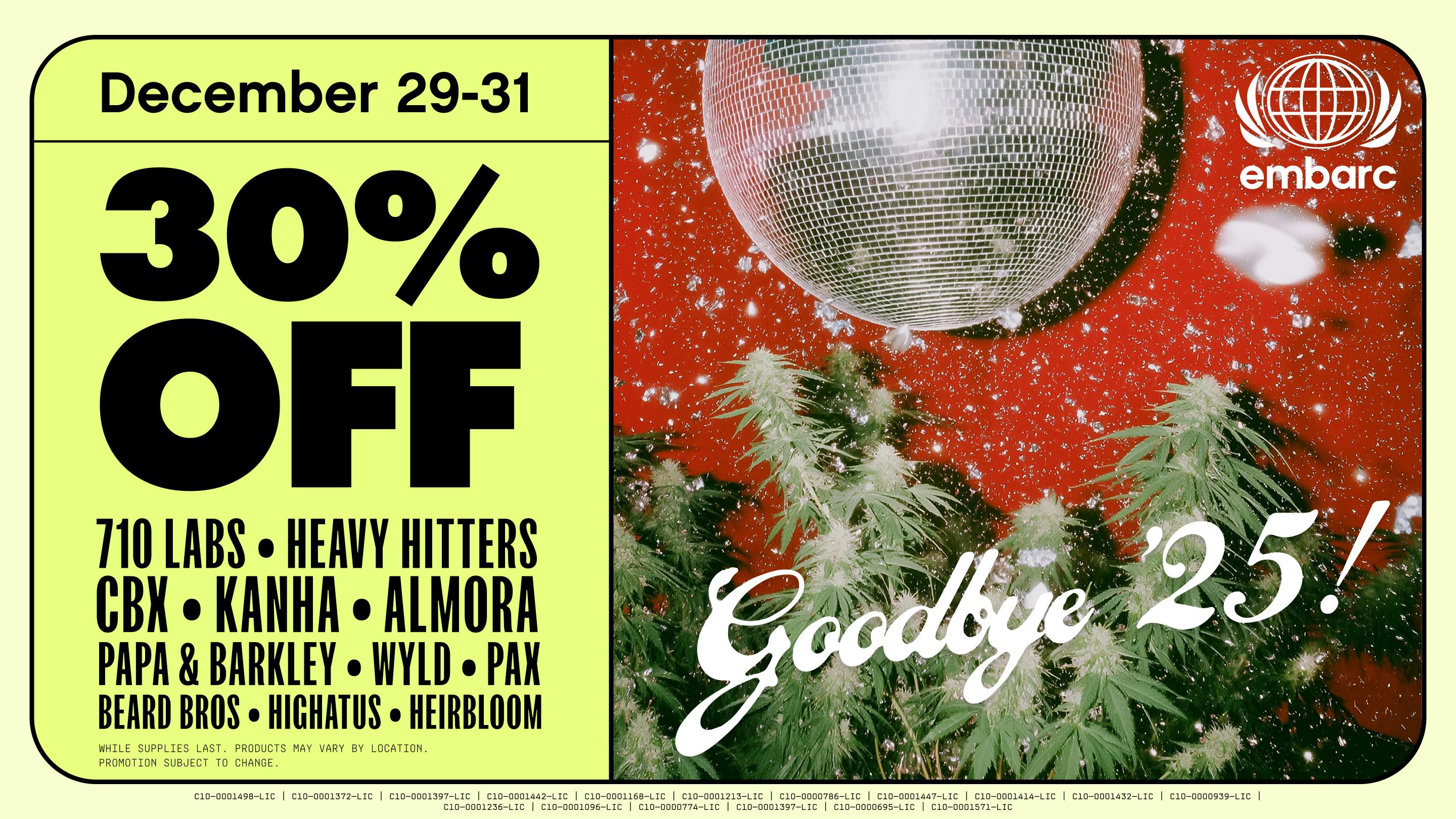 Embarc - Fresno Blackstone Good Bye '25 | 30% Off Select Brands