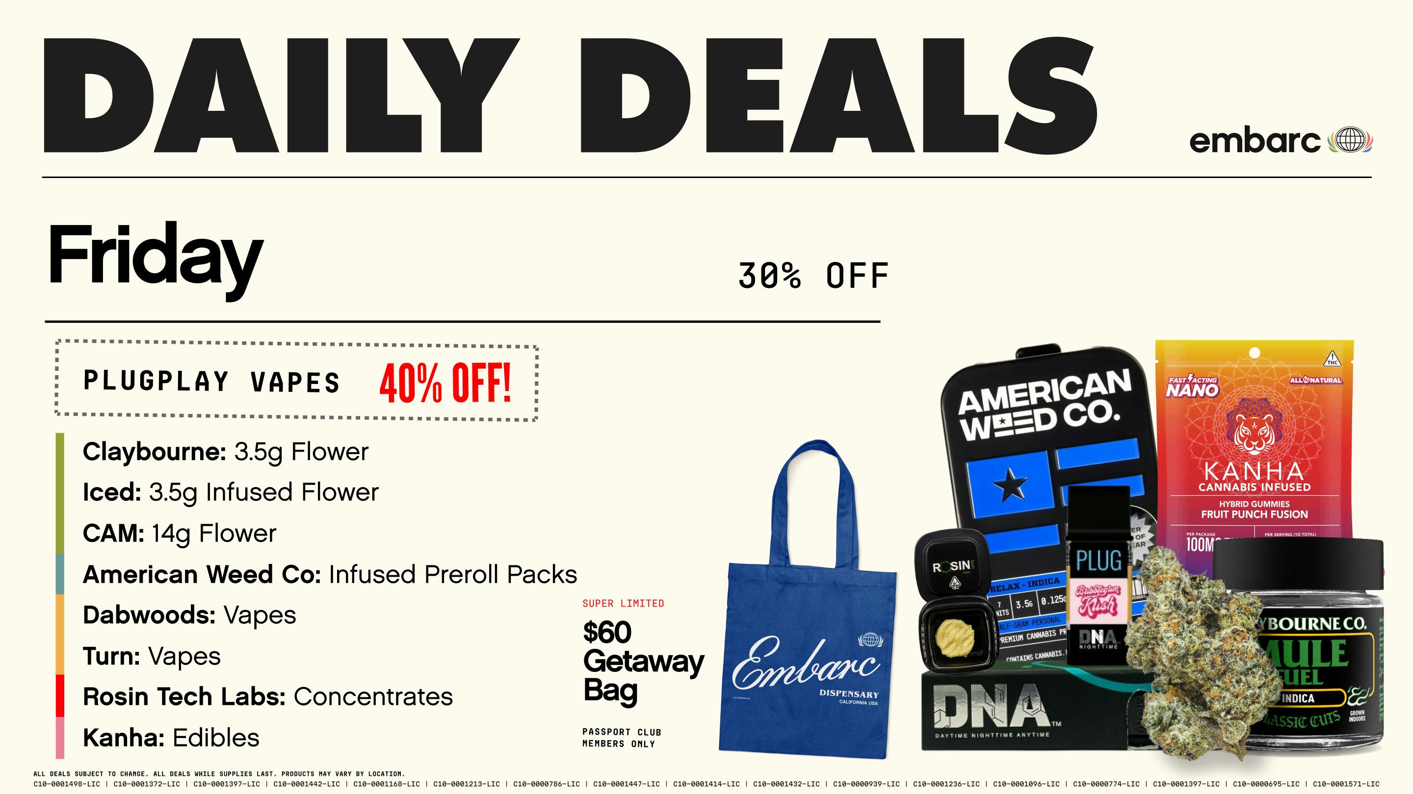 Embarc- Tracy Friday Daily Deals Up to 40% Off