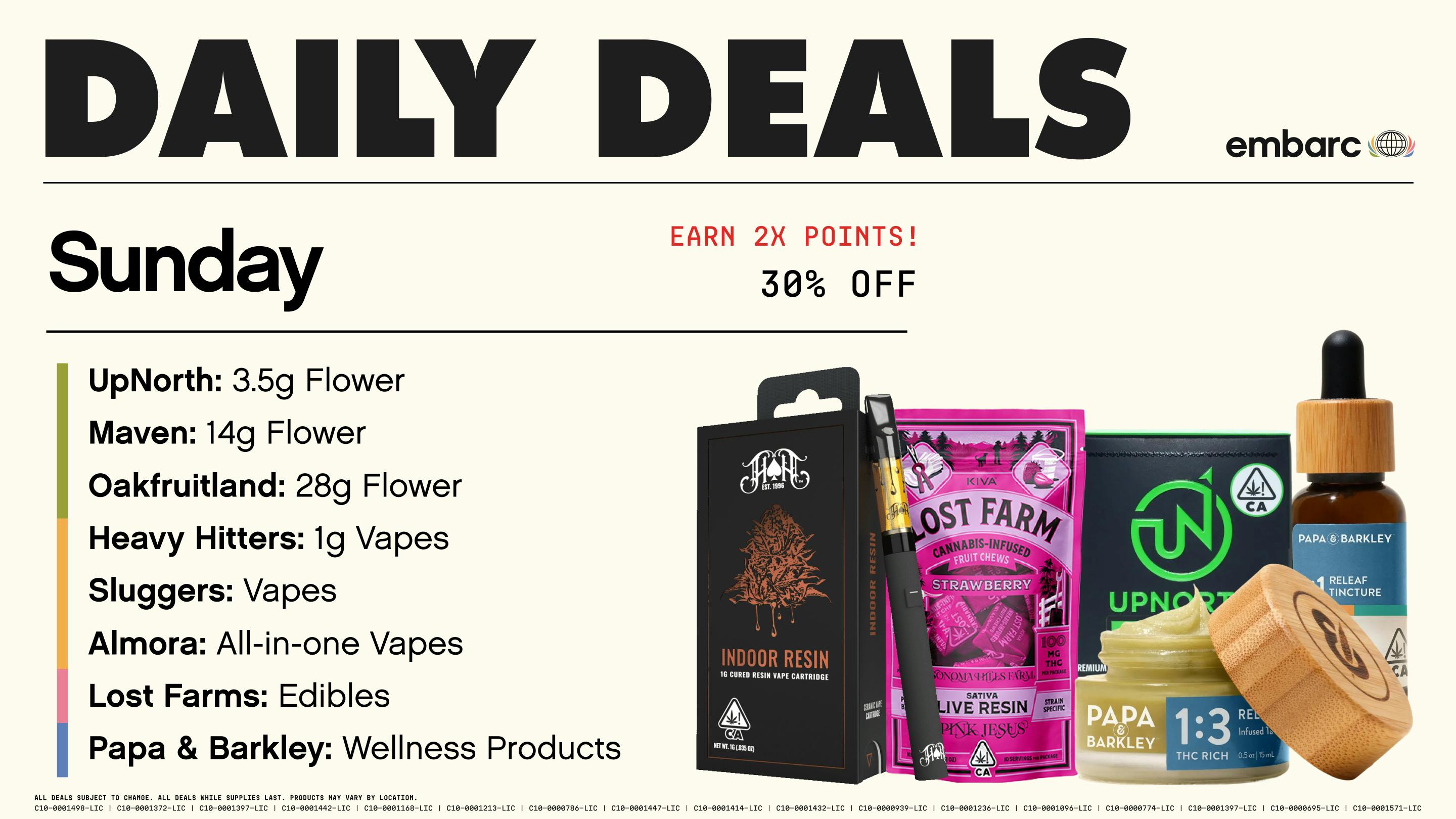 Embarc- Tracy Daily Deals | Sunday