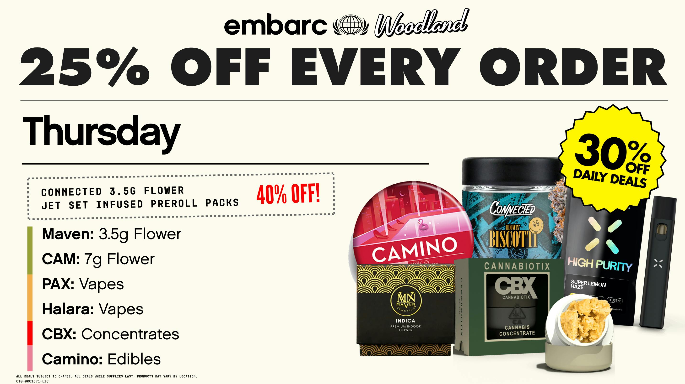 Embarc Woodland (NOW OPEN) 25% OFF EVERY ORDER | ONLINE ONLY