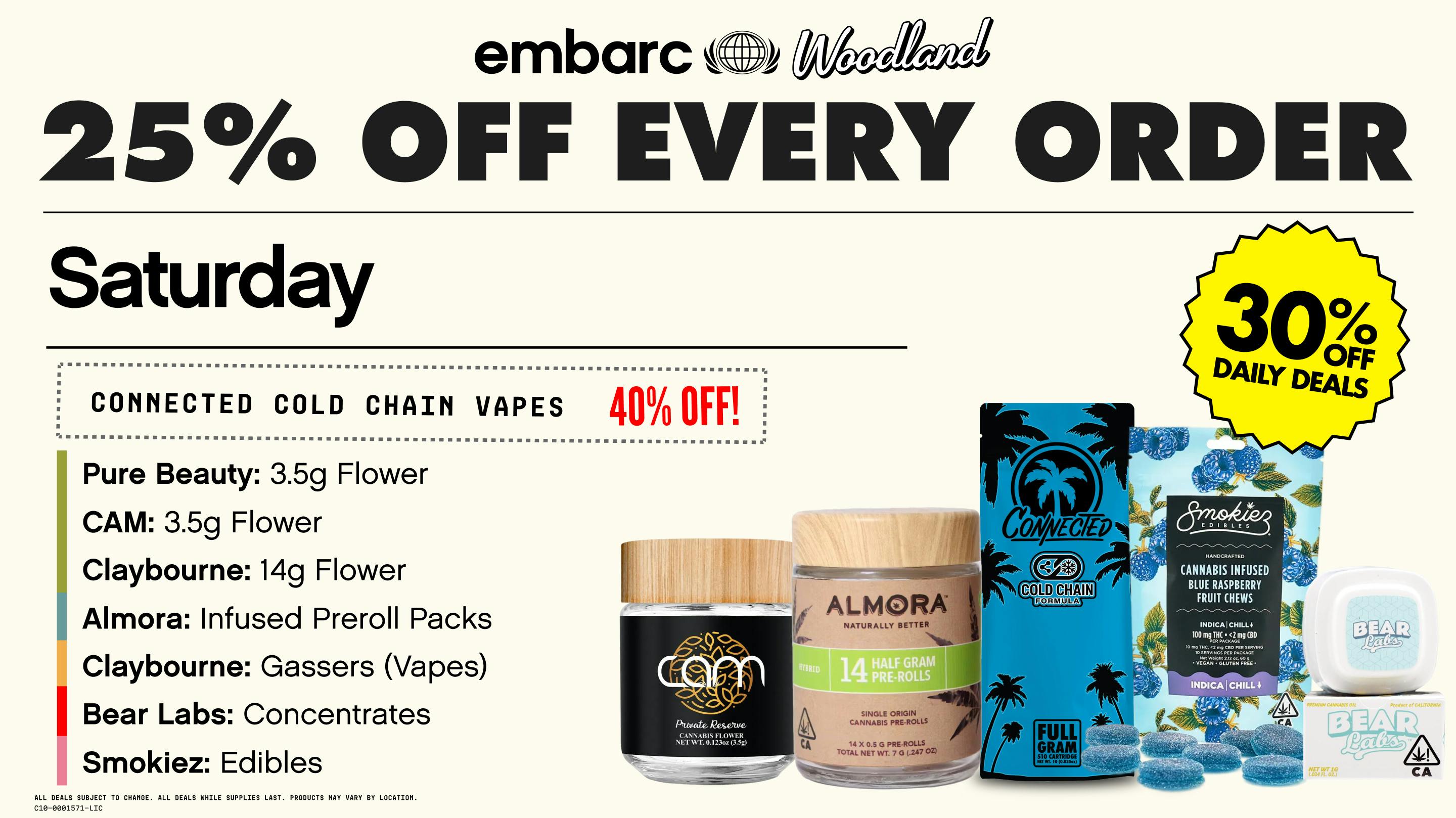 Embarc Woodland (NOW OPEN) 25% OFF EVERY ORDER | ONLINE ONLY