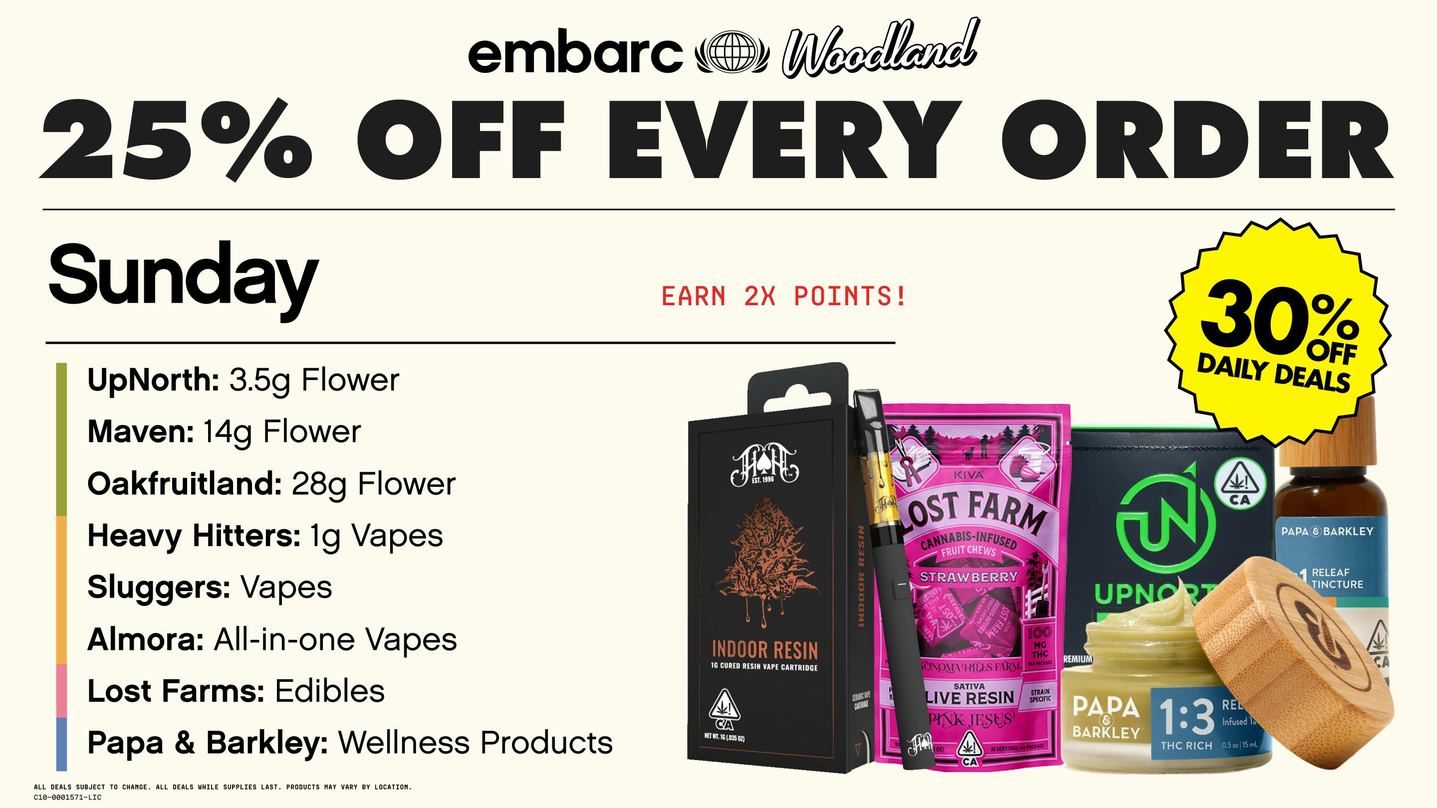 Embarc Woodland (NOW OPEN) 25% OFF EVERY ORDER | ONLINE ONLY