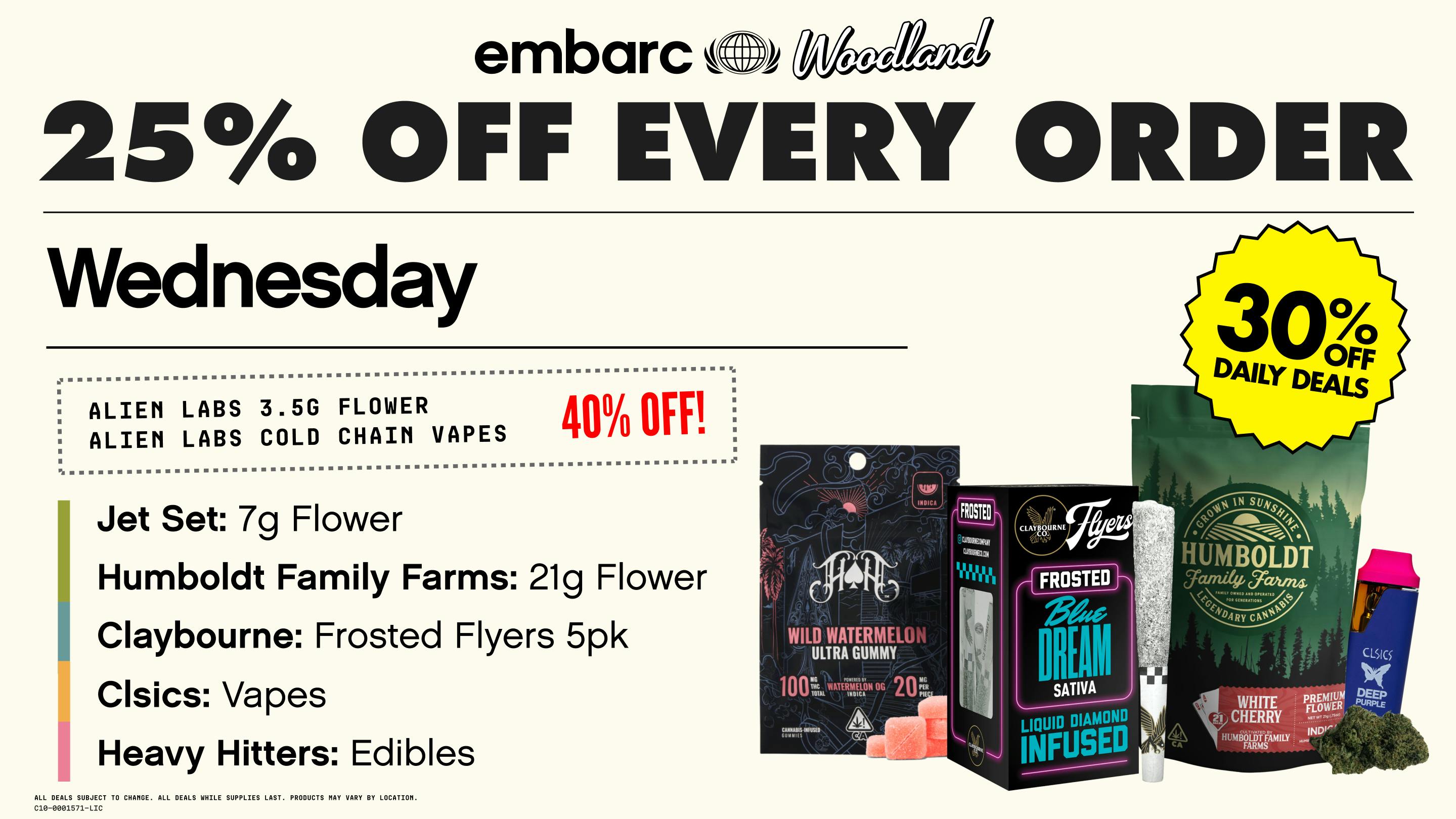 Embarc Woodland (NOW OPEN) 25% OFF EVERY ORDER | ONLINE ONLY