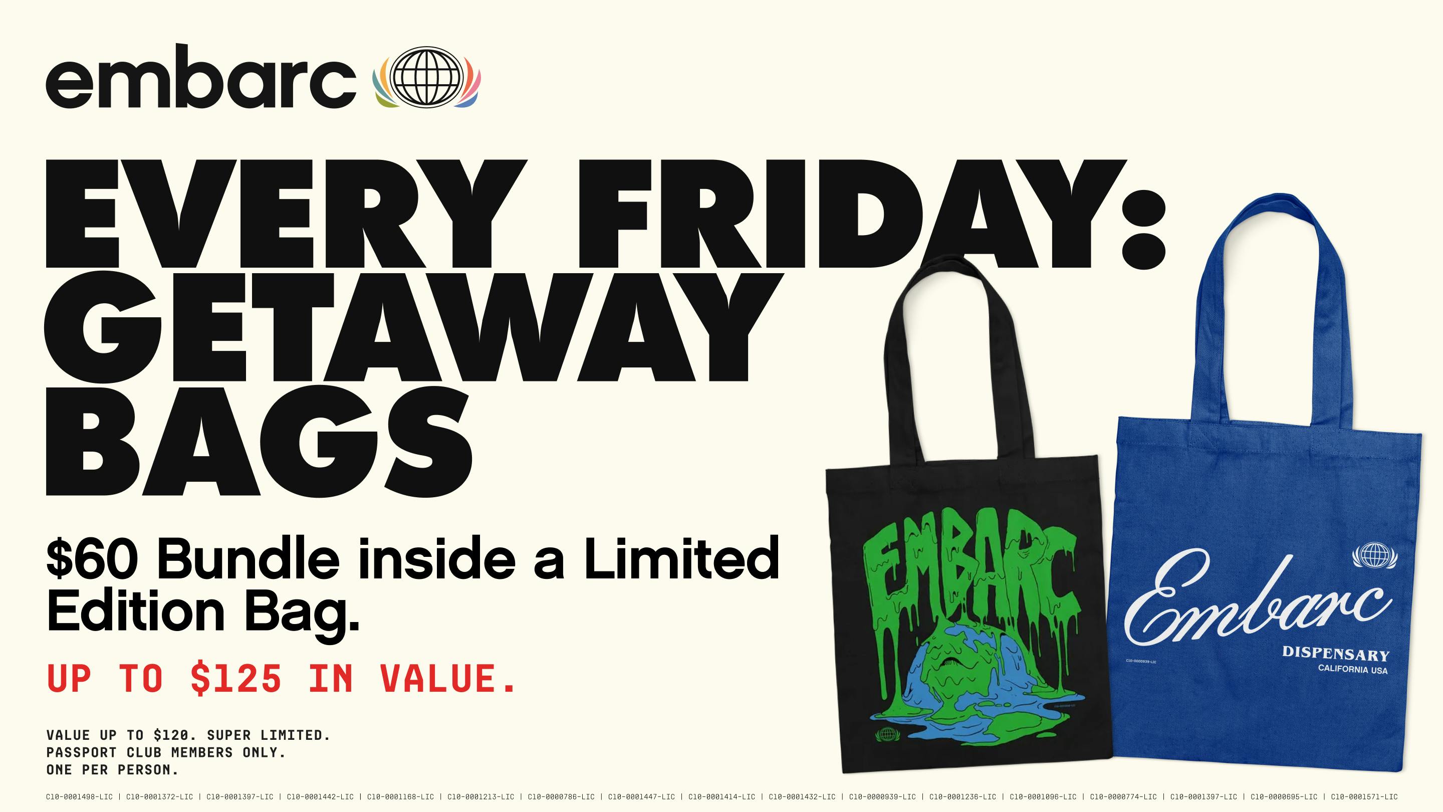 Embarc - Fresno Shaw Limited Edition Getaway Bags