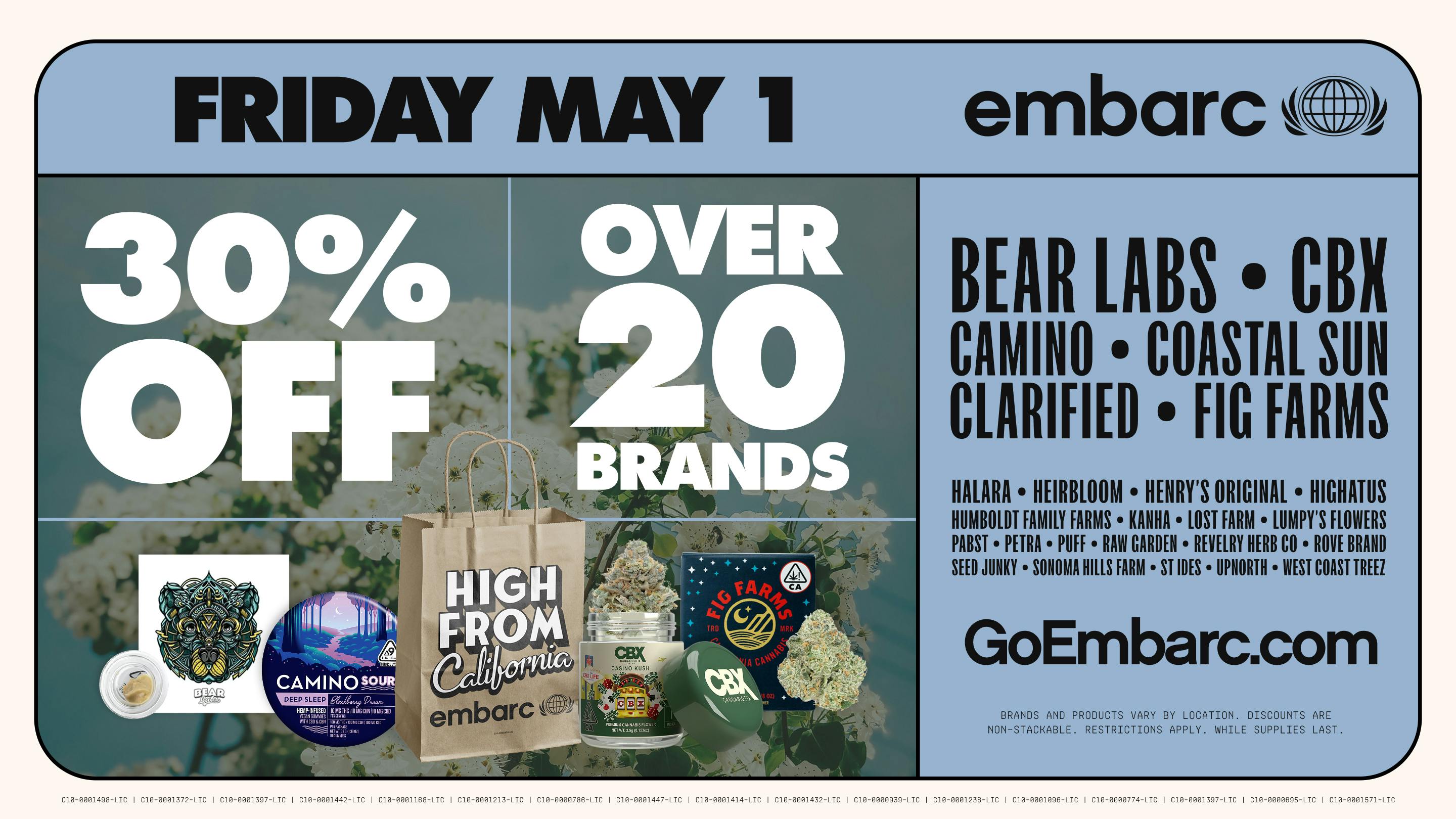 Embarc - Chico First Friday | 30% Off 20+ Brands