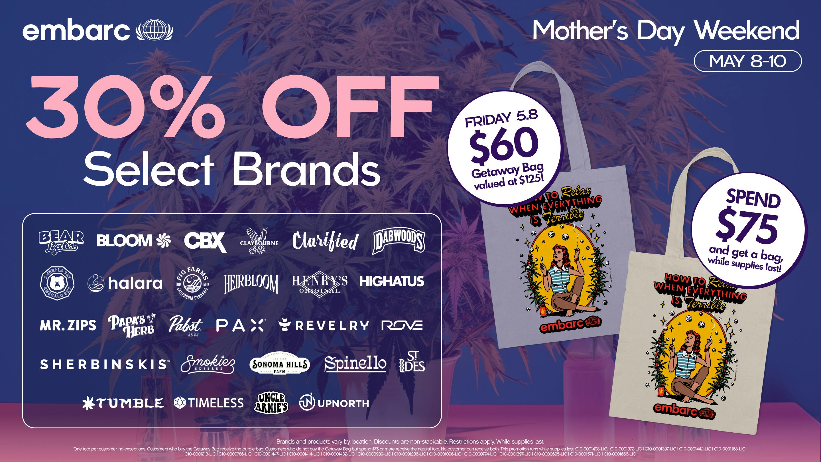 Embarc - Fresno Blackstone Mother's Day Special | 30% Off Select Brands