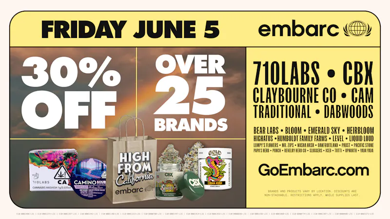 Embarc Woodland (NOW OPEN) June First Friday | 30% Off Participating Brands