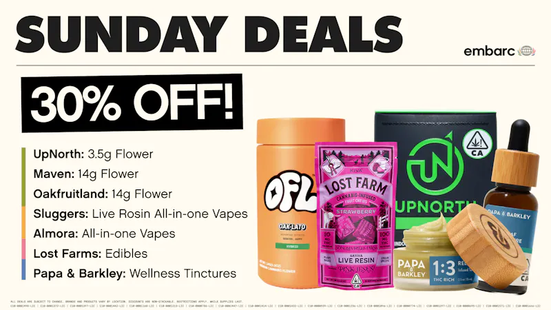 Embarc Alameda 30% Off | Sunday Daily Deals