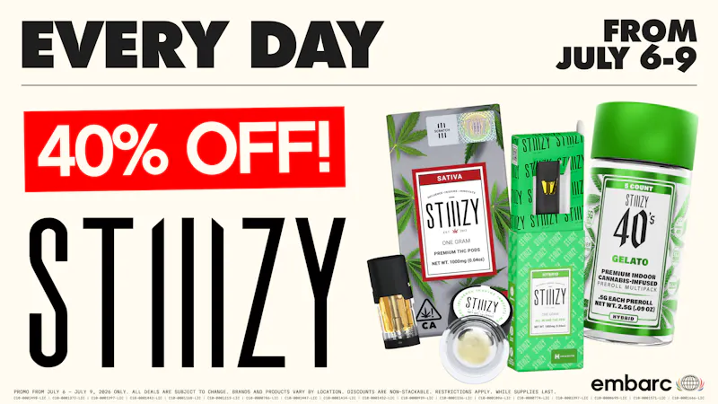 Embarc - Fairfield 40% Off Stiiizy