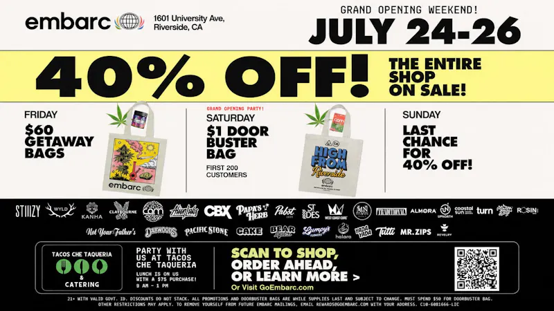 Embarc Riverside - University Ave (New Location) GRAND OPENING 40% OFF STOREWIDE