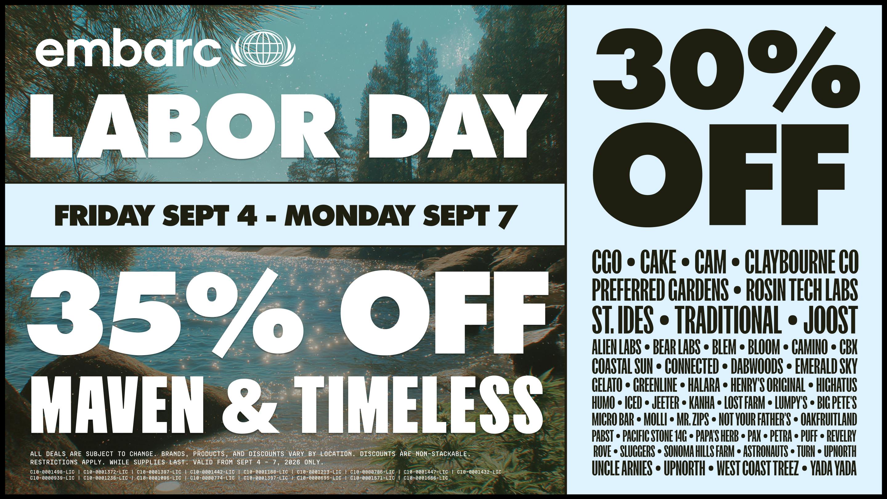 Embarc - Stockton (NOW OPEN) Labor Day | Up To 35% Off Select Products
