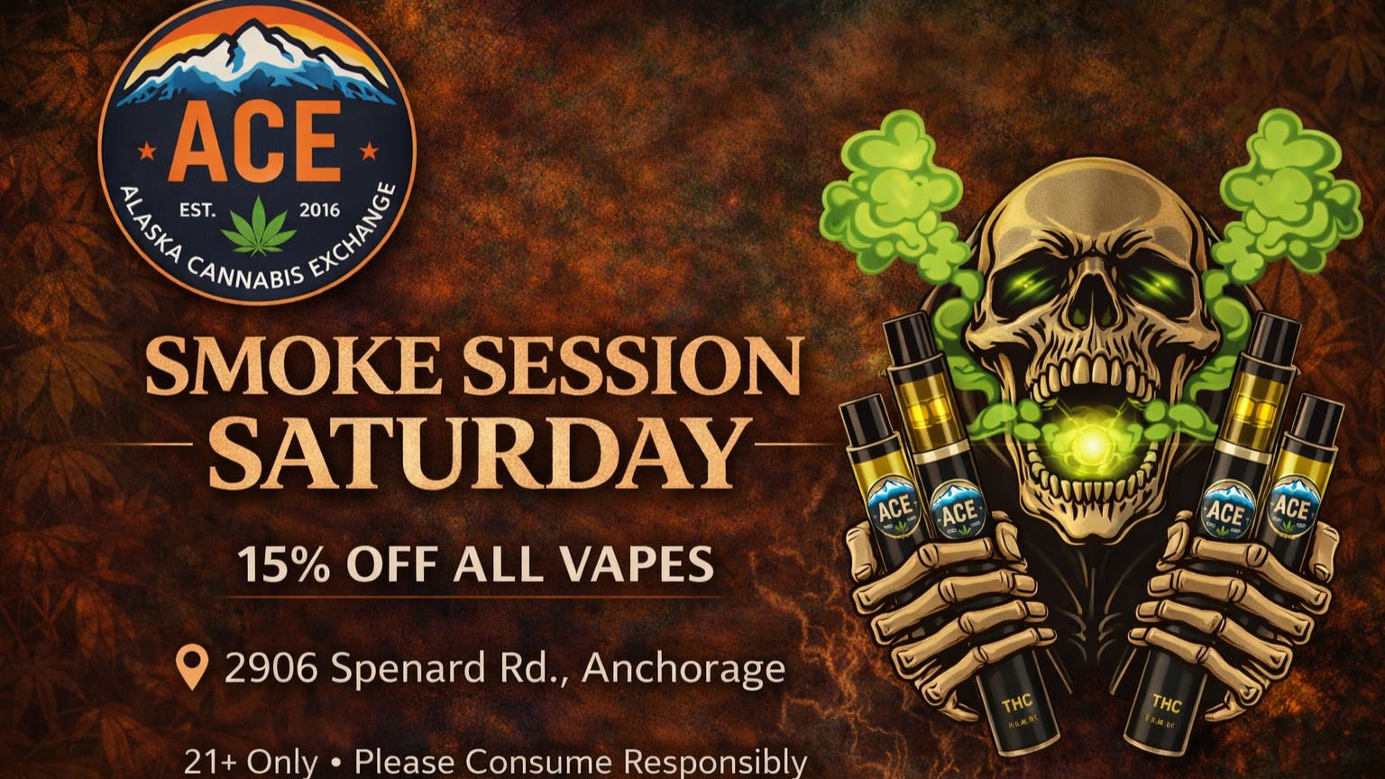 Alaska Cannabis Exchange Smoke Sesh Saturday Deal