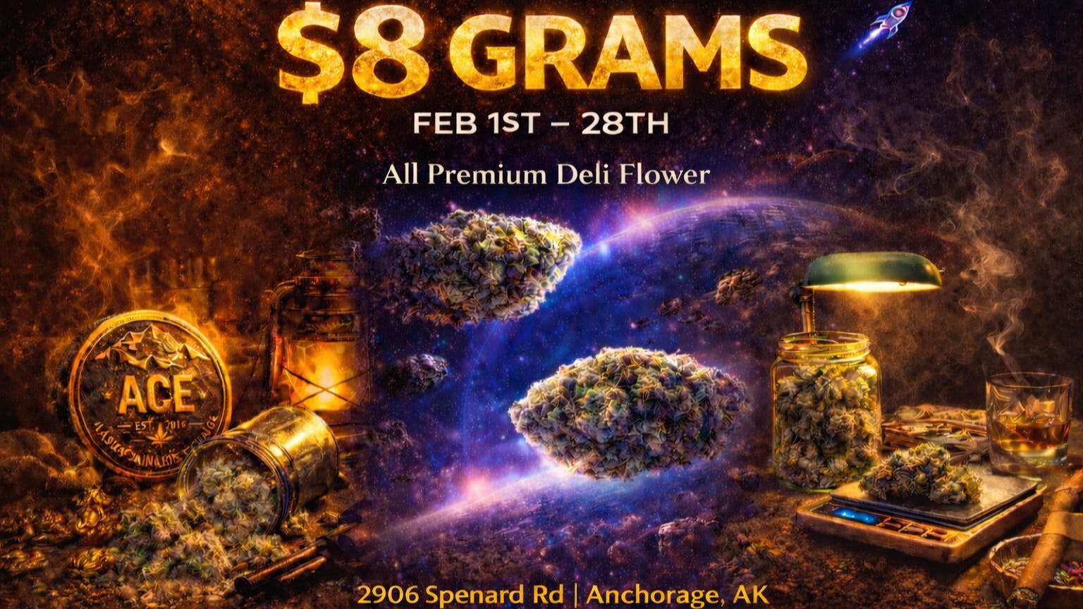 Alaska Cannabis Exchange All Premium Deli Flower $8 Gram