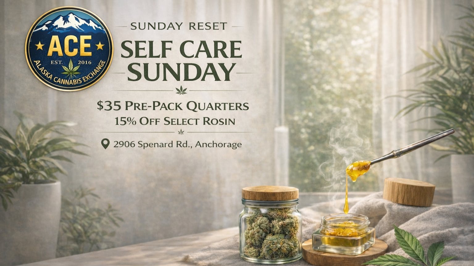 Alaska Cannabis Exchange Self Care Sunday Deals