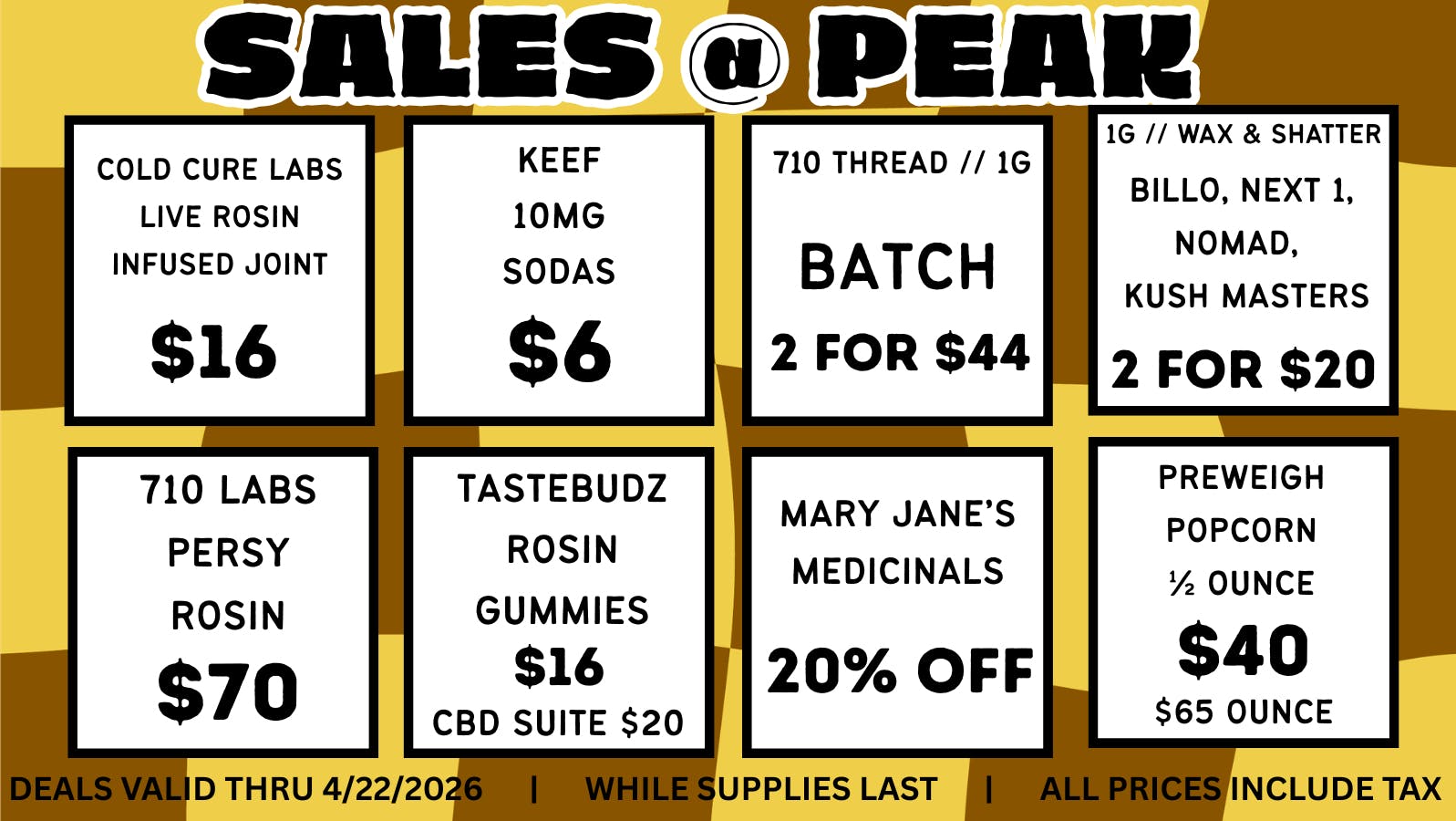 Peak MJ Sedgwick April 16-22 WEEKLY