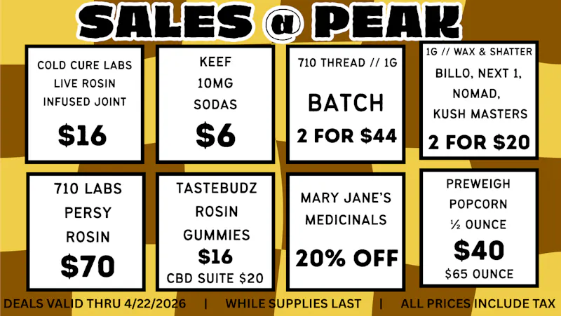 Peak MJ Sedgwick April 16-22 WEEKLY