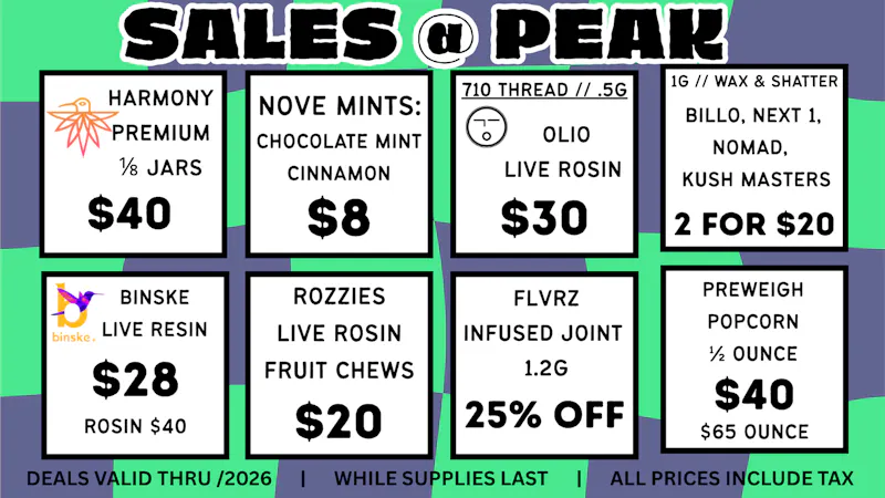 Peak MJ Sedgwick WEEKLY DEALS May 7-13