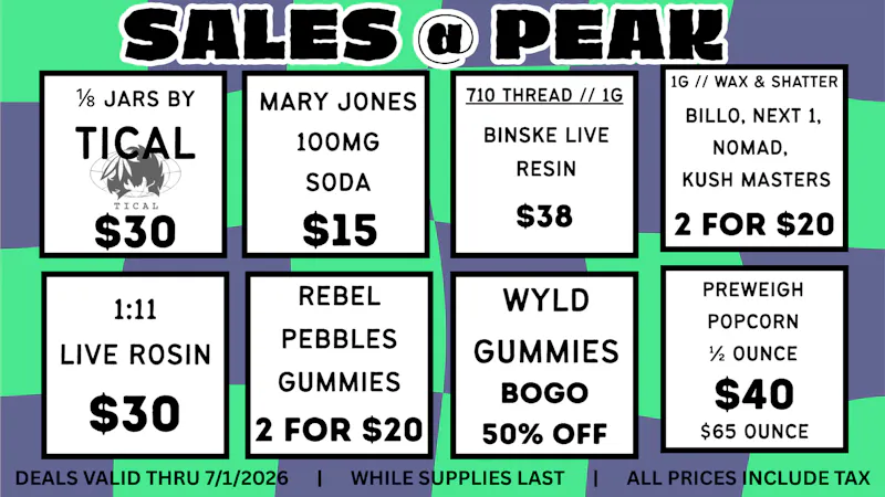 Peak MJ Sedgwick WEEKLY DEALS June 25-July 1