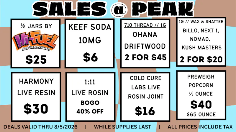 Peak MJ Sedgwick WEEKLY DEALS July 30-August 5