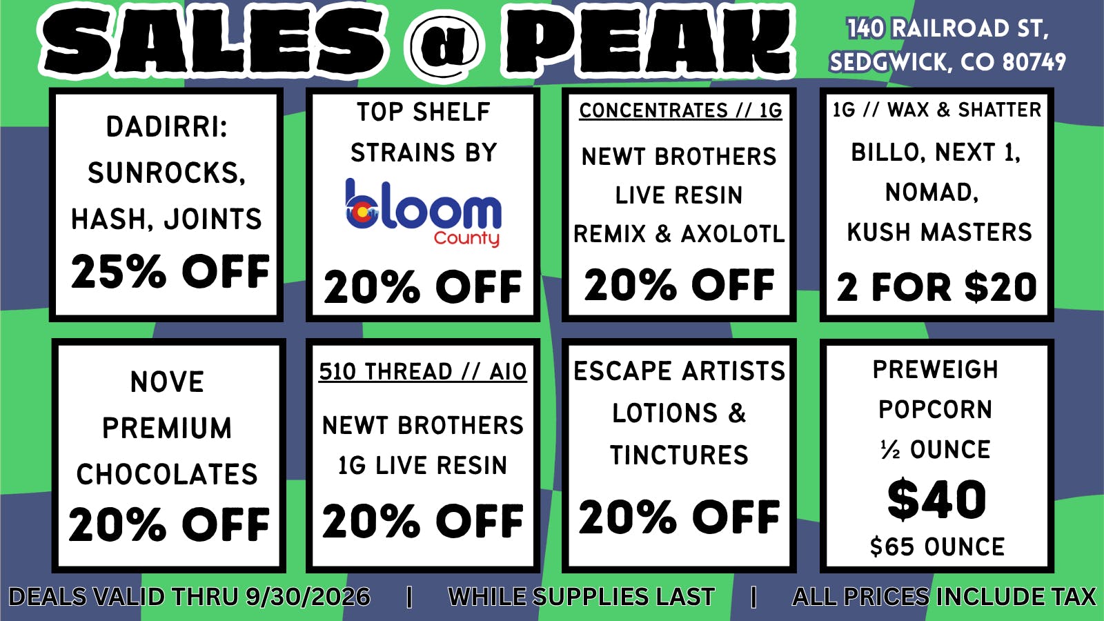 Peak MJ Sedgwick September Sales