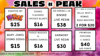 Peak MJ Sedgwick Weekly Deals October 8-14