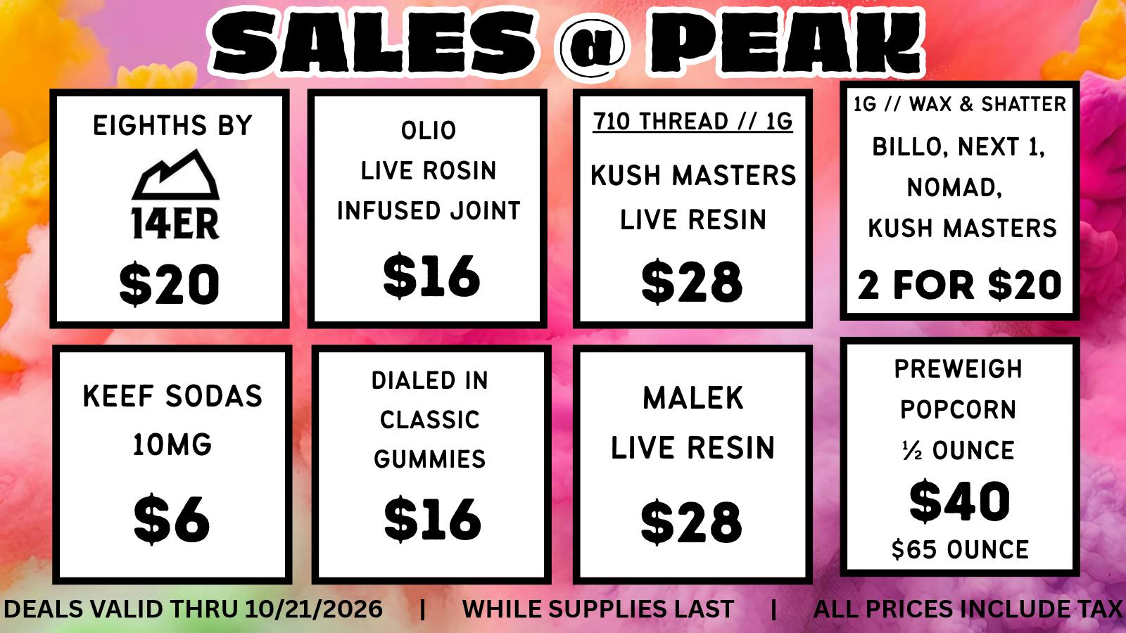 Peak MJ Sedgwick October 15-21 WEEKLY