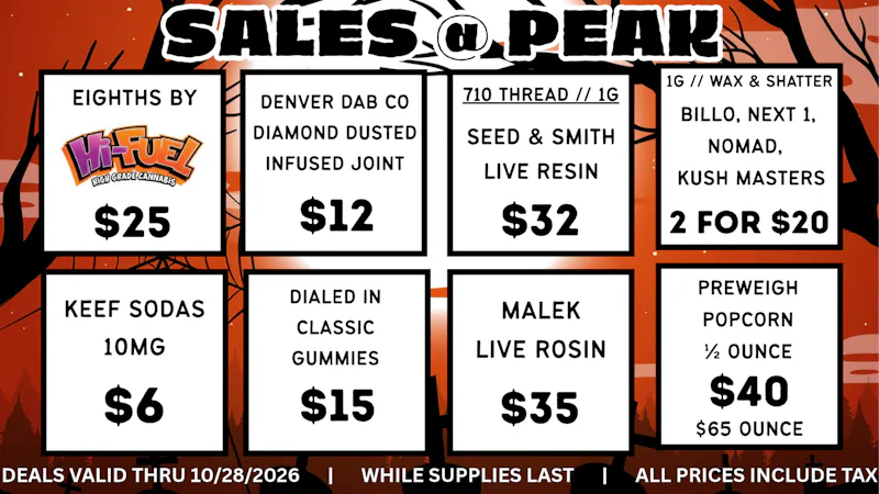 Peak MJ Sedgwick WEEKLY DEALS oCTOBER 22-28