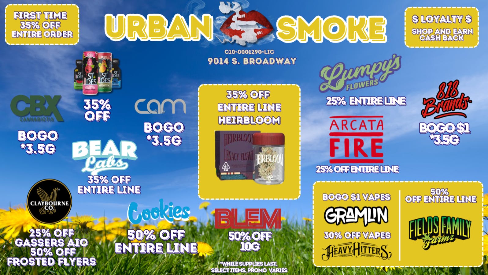 Urban Smoke - Broadway AMAZING MAY DEALS