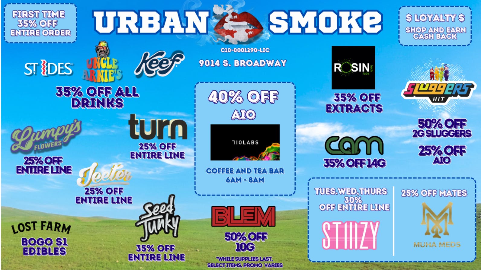 Urban Smoke - Broadway HURRY THESE DEALS WONT LAST
