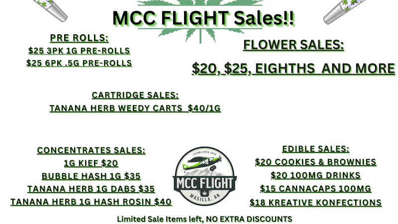 MCC Flight Sales! @ MCC FLIGHT