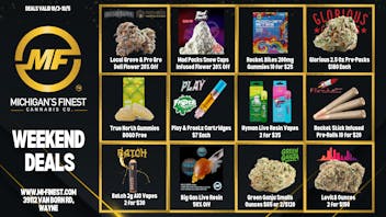 Michigan's Finest Cannabis Co. Weekend Deals at Michigan's Finest