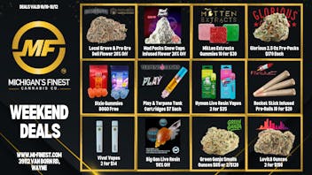 Michigan's Finest Cannabis Co. Weekend Deals at Michigan's Finest