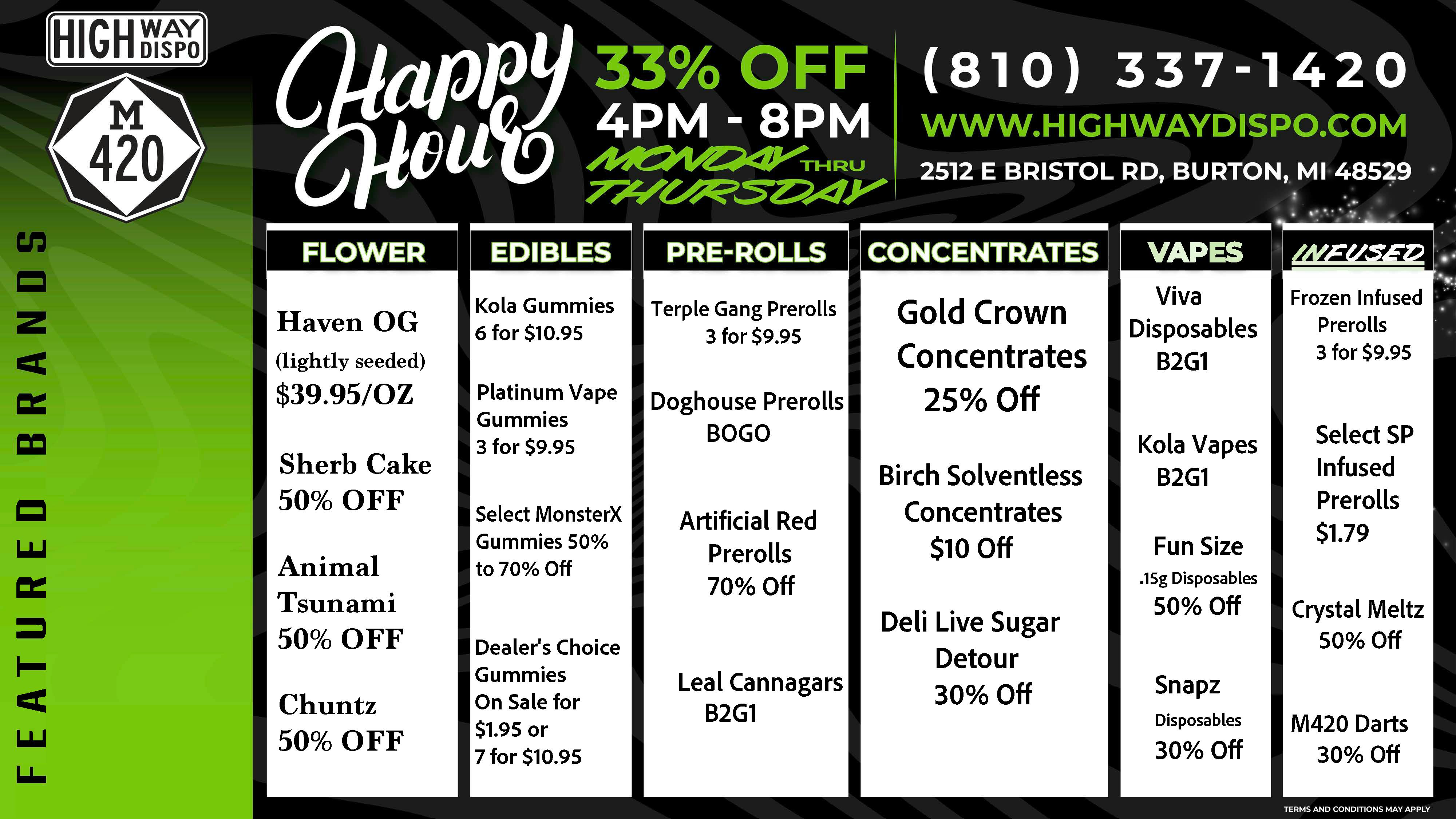 Hwy Dispo Weekly Deals 2/1