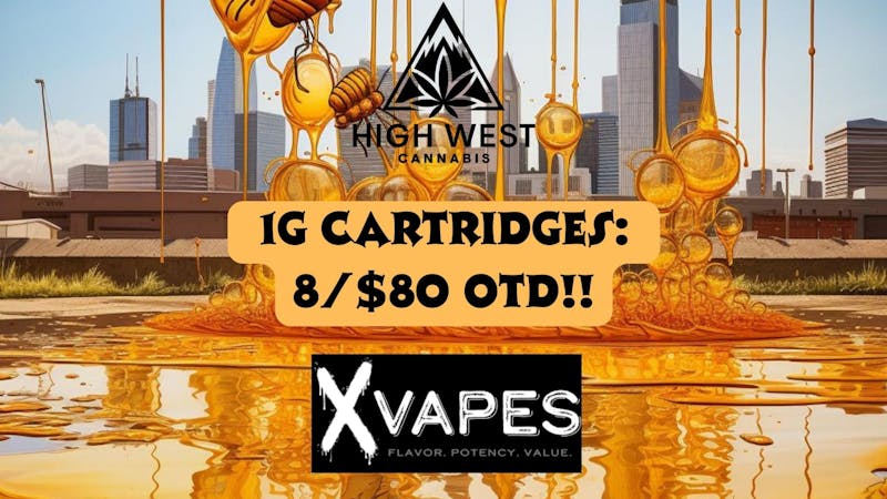 High West Cannabis 1g Cartridges 8/$80 OTD!!