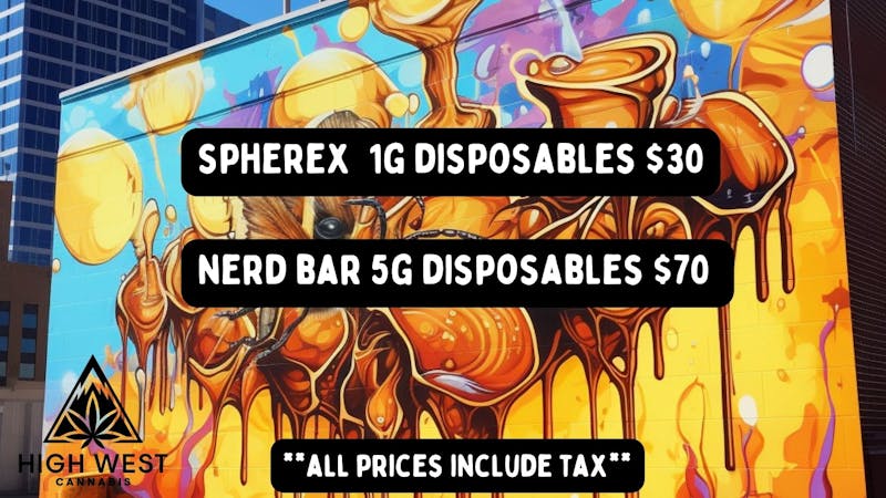 High West Cannabis The Best Deals on Disposables!!