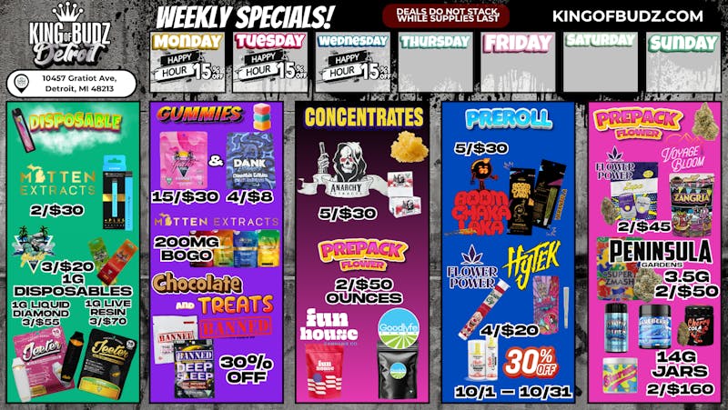 King of Budz - Detroit KOB Detroit - Daily Deals!!!!