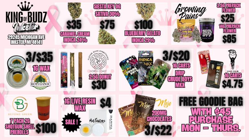 King of Budz Inkster Inkster Weekly Deals!