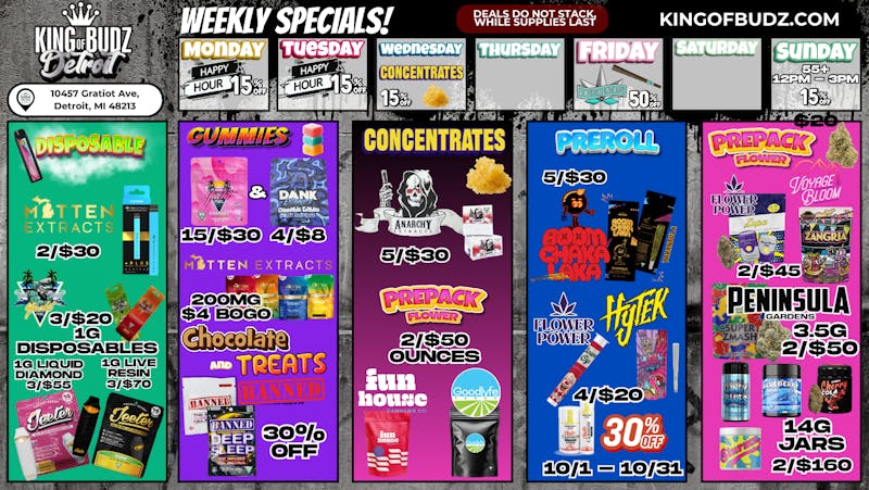 King of Budz - Detroit KOB DETROIT - Daily Deals!!!