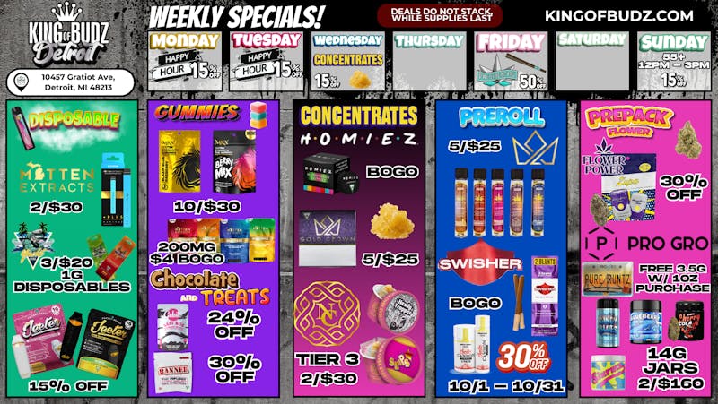 King of Budz - Detroit KOB DETROIT - Daily Deals!!!