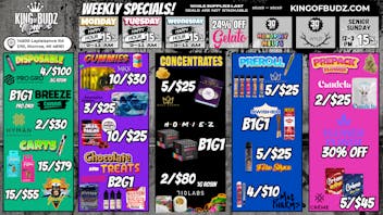 King of Budz - Monroe MONROE WEEKLY DEALS