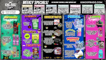 King of Budz Taylor Taylors Weekly Deals!