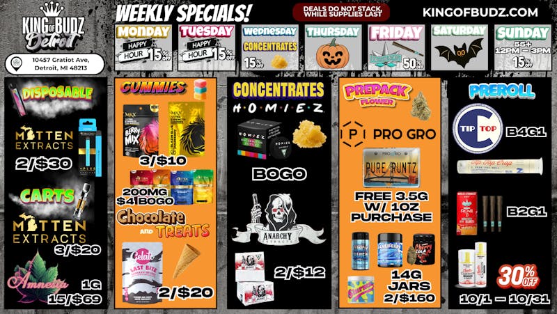 King of Budz - Detroit KOB DETROIT - Daily Deals!!!