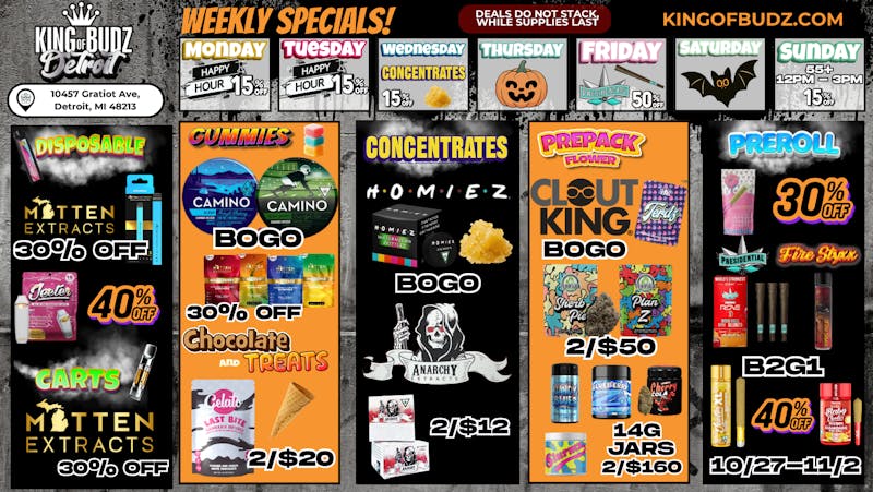 King of Budz - Detroit KOB DETROIT - Daily Deals!!!