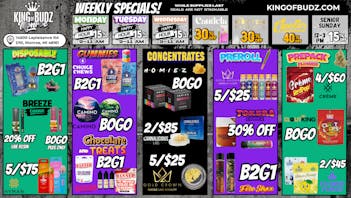 King of Budz - Monroe MONROE WEEKLY DEALS