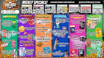 King of Budz Taylor WAXY WEDNESDAY 15% OFF