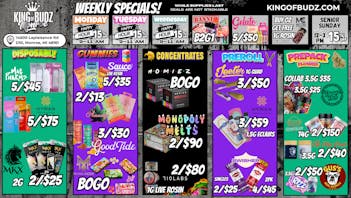 King of Budz - Monroe MONROE WEEKLY DEALS