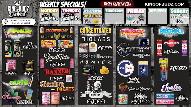 King of Budz - Detroit KOB DETROIT - Daily Deals!!!